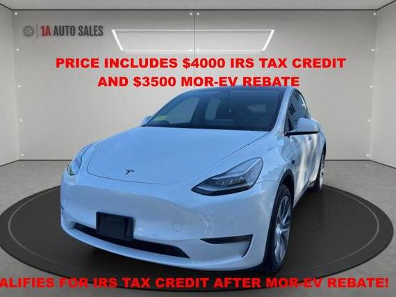 TESLA MODEL Y 2020 5YJYGDEE7LF036011 image